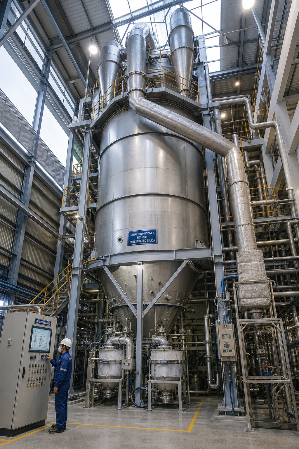 Spray drying tower