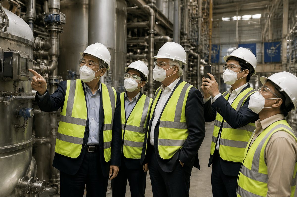 Customer factory visit — Reaction workshop
